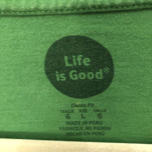 Life Is Good Long Sleeve Crusher Raking Leaves Size Large (L) - Picture 4 of 5